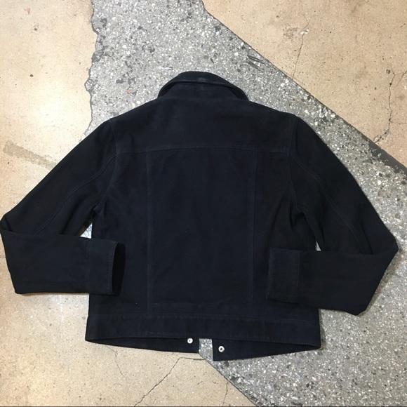 Lucky brand black suede lace up jacket - Picture 3 of 9